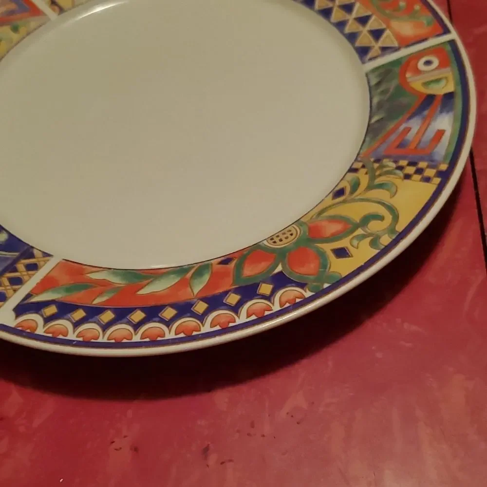 Lynns Stoneware Savanna Rim Dinner Plate 10 5/8